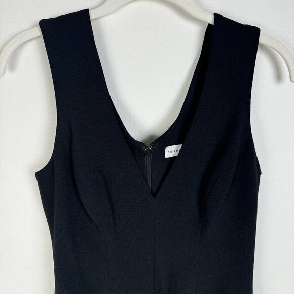 Dress the Population Sandra Plunge Crepe Trumpet Gown Black Size XS NWOT - Picture 9 of 11